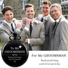 SIBOSUN Groomsman for Wedding or Proposal - Engraved to My Groomsmen Pocket Watch - Personalized for Best Man Pocket Watches Black