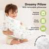 Toddler Pillow with Pillowcase - 13x18 My Little Dreamy Pillow, Organic Cotton Toddler Pillows for Sleeping, Kids Pillow,Travel Pillows,Mini Pillow,Nursery Pillow,Toddler Bed Pillow (KeaSafari)