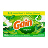 Gain Dryer Sheets Laundry Fabric Softener, Original Scent, 240 Count