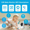 OJR 2K HD Video Baby Monitor with Camera and Audio, 2.4G & 5G WiFi Baby Monitor for Smartphone, One-Touch Calls, Night Vision, Motion Detection/Tracking, 2-Way Audio