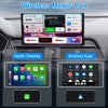 3 in 1 Wireless Carplay Adapter, Wireless Android Auto Adapter with Netflix/YouTube/World TV/Miracast/Stream Media to Your Car & TV, Wireless Magic Box Car Dongle for OEM Wired CarPlay Cars