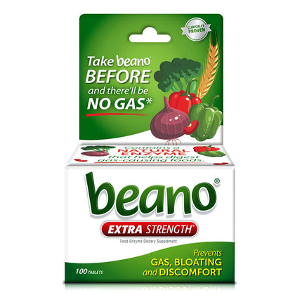 beano ultra 800, gas prevention and digestive enzyme supplement, 100 count