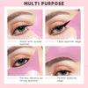 NewBang Silicone Makeup Stencils 3Pcs Eyeliner Tool Winged Tip Eye Liner Shadow Stencil Reusable Aid Applicator Guide Multifunctional for Eyes Eyeshadow Mascara Shield Eyelash Lips Quick Pads-Pink