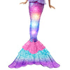 Barbie Dreamtopia Doll, Mermaid Toy with Water-Activated Light-Up Tail, Pink-Streaked Hair & 4 Colorful Light Shows , 12 inches