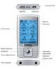 NURSAL 24 Modes TENS Unit Muscle Stimulator with Continuous Stimulation, Rechargeable Electronic Pulse Massager with 8 Pads for Back and Shoulder Pain Relief and Muscle Strength