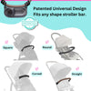 Universal Snack Tray with Cup Holder | Silicone Flexible Arms Grip Stroller Bar | Stays in Place | Tray Attachment with Cups Holder for Baby Toddler | Stroller Accessories