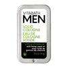 Vitabath Men's Lime & Cedarleaf Solid Cologne Refreshing Spicy Lime, Juicy Mandarin & Earthy Cedar Leaf All Over Lasting Fragrance Natural Beeswax & Hemp - 0.5 oz