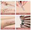 SAUBZEAN Dark Brown Eyeshadow Stick Makeup, Highlighter Cream Eye Shadow Pencil, Waterproof Hypoallergenic Long Lasting Matte Crayon, Glitter Primer Palette Shimmer Eyeliner Pen