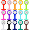 Kenning 15 Pcs Silicone Nurses Watch Lapel Clip on Watches Stethoscope Nurse Pocket for Men Nursing Fob with Second Hand Doctor Gifts Office Travelling Hiking, Colors