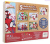 Disney Junior Marvel Spider-Man Spidey Amazing Friends - Set of 5 Wood Puzzles with Storage Box for Kids - Ages 4 and Up