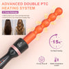 Curling Iron Wand Set, Sixriver 5 in 1 Hair Crimper with Curling Brush&4 Interchangeable Ceramic Curling Wand(0.4-1.25), Fast Heating Hair Wand Curler,1H Auto Shut-Off,Heat Protective Glove&2 Clips 120v