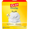 Glad ForceFlex Tall Kitchen Drawstring Trash Bags, 13 Gal, Unscented, 120 Ct (Packaging May Vary)