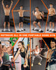 HOTWAVE Portable Exercise Equipment with 16 Gym Accessories.20 in 1 Push Up Board Fitness,Resistance Bands with Ab Roller Wheel,Full Body Workout at Home,Patent Pending