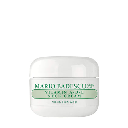 Mario Badescu Vitamin A-D-E Neck Cream for All Skin Types |Neck Cream that Firms and Hydrates |Formulated with Rice Bran Oil & Vitamin A and E|1 Ounce