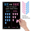 Baby Gender Reveal Party Supplies Kit,Photo Props Games Decorations,Boy or Girl,Includes 3 Game Posters (11x17),3 Signs (8x10),1 Erasable Marker,48 Blue and Pink Voting Stickers