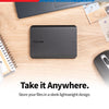 Toshiba Canvio Basics 4TB Portable External Hard Drive USB 3.0, Black - HDTB540XK3CA