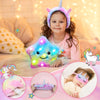 Tacobear Unicorns Gifts for Girls Kids Toys 6 7 8 9 10 Years Old with Star Light Up Pillow Stationery Plush Diary with Lock Headband Eye Mask Water Bottle Teen Girl Birthday Christmas Unicorn Toy