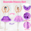 HUUIDY Princess Dress Up Toys & Jewelry Boutique, Girls Dress Up Toys with 3 Pairs Shoes, Princess Skirt, Cloak, Crowns, Princess Accessories, Princess Costumes Gifts Toys for Girls