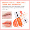 6ml Hydrating Lip Glow Oil, Transparent Plumping Lip Gloss, Moisturizing Lip Oil Gloss Lip Oil Tinted for Lip Care and Dry Lips (015# Cherry)