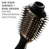 Hot Tools 24K Gold One-Step Hair Dryer and Volumizer | Style and Dry, Professional Blowout with Ease 120v