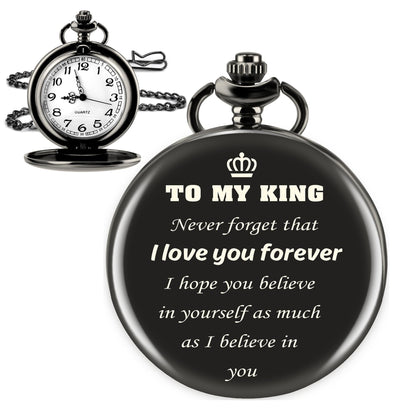 XZtimes Valentines Day Gifts for Him, Gifts for Men, Gifts for Boyfriend, Mens Valentines Gifts, Husband Valentines Day Gifts, Anniversary Birthday Gifts for Men, Pocket Watchs, Father's Day Gifts