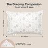 Toddler Pillow with Pillowcase - 13x18 My Little Dreamy Pillow, Organic Cotton Toddler Pillows for Sleeping, Kids Pillow,Travel Pillows,Mini Pillow,Nursery Pillow,Toddler Bed Pillow (KeaSafari)