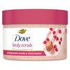 Dove Scrub Pomegranate & Shea Butter For Silky, Soft Skin Body Scrub Exfoliates and Provides Lasting Nourishment 10.5 oz