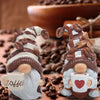 Hodao 2PCS Coffee Gnomes Coffee Bar Decor Accessories Spring Summer Swedish Tomte Elf Dwarf Figurines Spring Summer Gnome Decorations Gifts Fall Gnome Decor Indoor Home Decorations