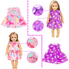 18 inch Doll Clothes Accessories for Girl Doll Clothes(10 Set)