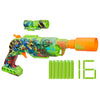 NERF Zombie Driller Dart Blaster, 16 Nerf Elite Darts, Rotating 5 Dart Cylinder, Removable Scope, Outdoor Games, Ages 8+