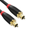 Syncwire Digital Optical Audio Cable (10 Feet) - [24K Gold-Plated, Ultra-Durable] Fiber Optic Toslink Male to Male Cord Optical Cables for Home Theater, Sound Bar, TV, PS4, Xbox, Playstation & More