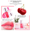 2 Set Lip Oil Hydrating Tinted Lip Balm, Plump Lip Gloss Lip Care Transparent Toot Lip Oil Tinted, Fresh Texture & Non-sticky, Nourishing Repairing Lightening Lip Lines Lip Care Products (Pink / Cherry)