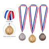 Favide 24 Pieces Gold Silver Bronze Award Medals-Winner Medals Gold Silver Bronze Prizes for Competitions, Party,Olympic Style, 2 Inches