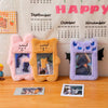 Tooe 3 Inch Kpop Photocard Holder Keychain Y2K Kawaii Korean Cardholder Plush Devil Cover Cute Aesthetic Protective Photo Sleeve