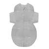 Happiest Baby SNOO Sleep Sack - 100% Organic Cotton Baby Swaddle Blanket - Doctor Designed Promotes Healthy Hip Development (Graphite Stars, Medium)