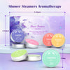 TUWESEN Shower Steamers Aromatherapy, SPA Kit, 8 PCS Shower Steamers for Women, Shower Bombs with Essential Oils-Self Care & Relaxation Birthday Gifts for Women and Men. Purple Romantic Set