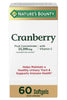 Nature's Bounty Cranberry Dietary Supplement, Supports Urinary Tract and Immune Health, Softgels, 25,200 Mg, 60 Ct (Expiry -3/30/2025)