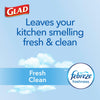 Glad ForceFlex Tall Kitchen Drawstring Trash Bags, 13 Gal, Fresh Clean Scent with Febreze, 110 Ct