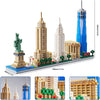 BIDIUTOY Architecture New York City, New York Skyline Model Kit-with 3452 pcs+ Micro Mini Blocks, Collection Building Set Architectural Model Toys Great Gifts for Kids & Adults