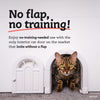 Cat Door Interior Door - No-Flap Cat Door for Interior Door, Cat Door Interior Door for Cats Up to 20 lbs, Easy DIY Setup, Secured Installation in Minutes, No Training Needed