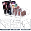 TUZAZO 2 Pack Acrylic Eyeshadow Palette Makeup Organizer - 7-Section Makeup Palette Organizer - Cosmetics Display Storage Holder for Eyeshadow Palettes Blush Contour Kits Sunglasses