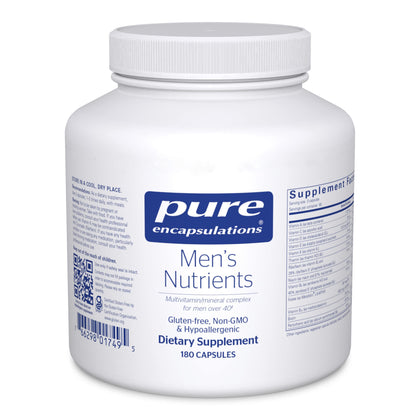 Pure Encapsulations Men's Nutrients - Multivitamin Mineral Supplement to Support Energy, Endurance & Stamina in Men Over 40* - with Vitamin D, Vitamin C & Trace Minerals - 180 Capsules