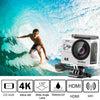 AKASO EK7000 4K30FPS 20MP Action Camera Ultra HD Underwater Camera 170 Degree Wide Angle 98FT Waterproof Camera Support External Microphone Silver