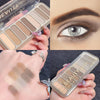 SUMEITANG Mini Naked Eyeshadow Palette Taupe & Brown All Matte Neutral Nude Smoky Eye Shadow Make Up Pallet High Pigmented Naturing-Looking Ultra-Blendable Long Lasting Waterproof - Travel Size