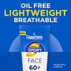 Coppertone Sport Face Sunscreen Lotion SPF 60+, Water Resistant Sunscreen, Broad Spectrum SPF 60+ Sunscreen, 2.5 Fl Oz Tube