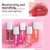 6ml Hydrating Lip Glow Oil, Transparent Plumping Lip Gloss, Moisturizing Lip Oil Gloss Lip Oil Tinted for Lip Care and Dry Lips (015# Cherry)