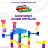 Marble Genius Marble Run Booster Set - 20 Pieces Total (Marbles Not Included), Construction Building Blocks Toys for Ages 3 and Above, with Instruction App Access, Add-On Set, Primary