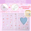 CCINEE 2Pcs Kpop Photocard Holder Book, Mini Kpop Photo Album with Crystal Pendant and Cute Stickers Love Heart Hollow Kpop Photocard Binder Id Holder 40 Pockets Collect Book Kpop (Bear & Cat)