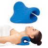 Innostretch Neck Cloud Pillow - Neck Stretcher Comfort and Pain Relief Through Cervical Decompression - Relaxes Neck - Ultra Soft Natural Curve Restorer Made from Quality Plush Material – Blue