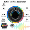 POMUIC Bluetooth Shower Speaker, Portable Wireless Speaker Stereo Sound, RGB Lights, IP7 Waterproof Bluetooth Speaker with Suction Cup and Mic, 8H Portable Speakers for Travel, Party, Home, Outdoors